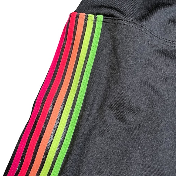 PINK Victoria’s Secret Ultimate Classic Bike Short Black Rainbow Stripes Small - Picture 4 of 6